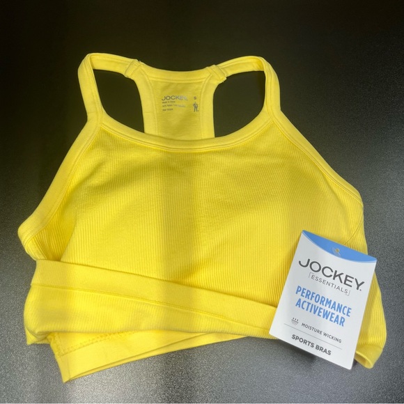 NWT JOCKEY SEAMFREE JERSEY SPORTS BRA CROP, NAVY BLUE | XL - Picture 3 of 9